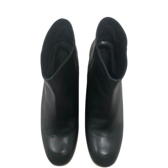 Rachel Comey Mars Black Leather Stacked Heel Ankle Boots 8 Modern Minimalist - Picture 4 of 13